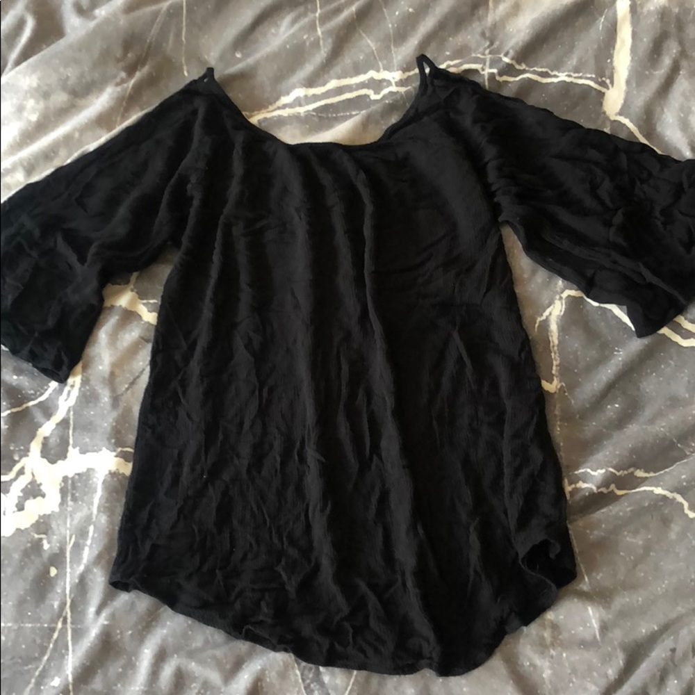 Black Shoulderless Dress